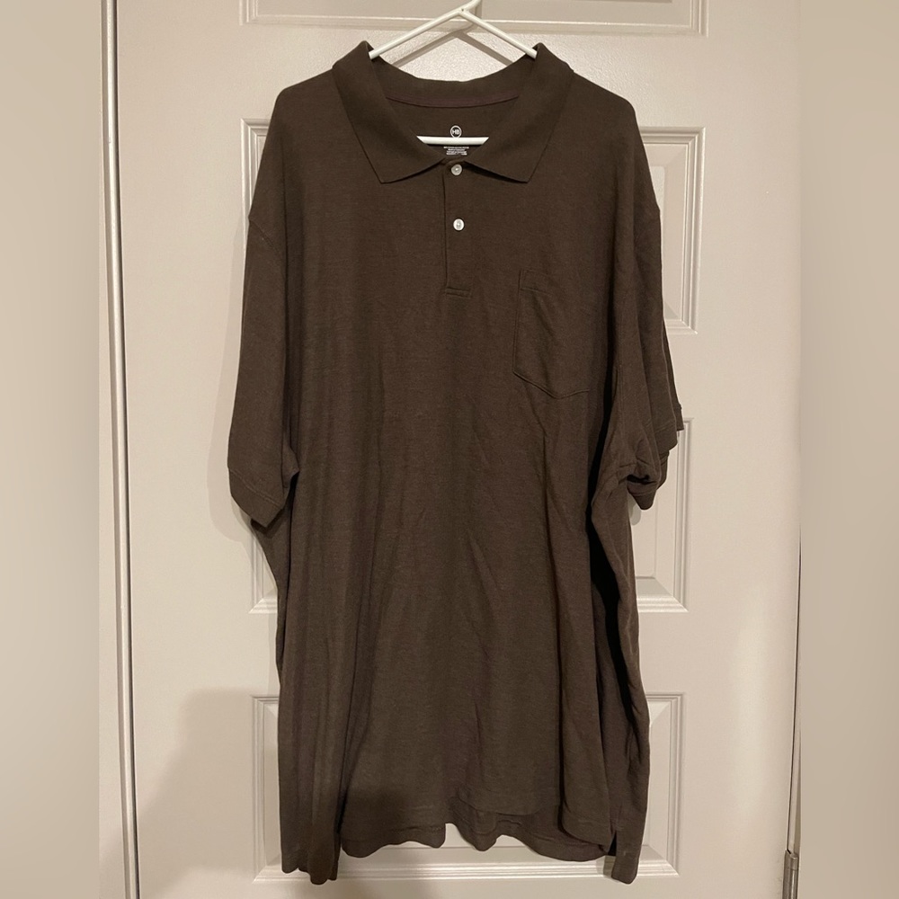 HARBOR BAY MENS POLO - 6XL BROWN